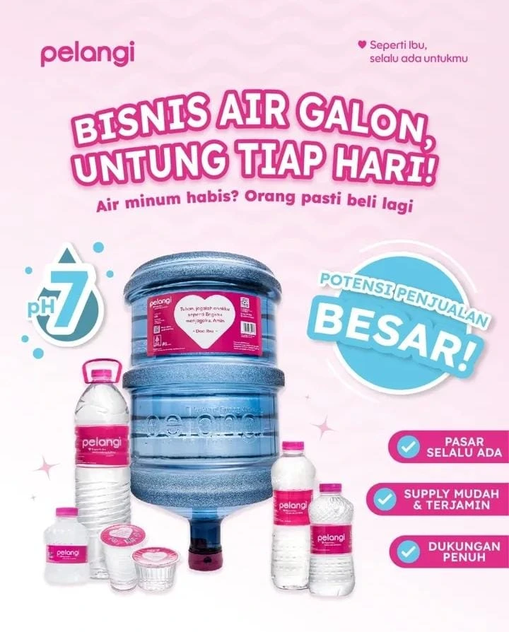 Air Minum Pelangi Galon 19L